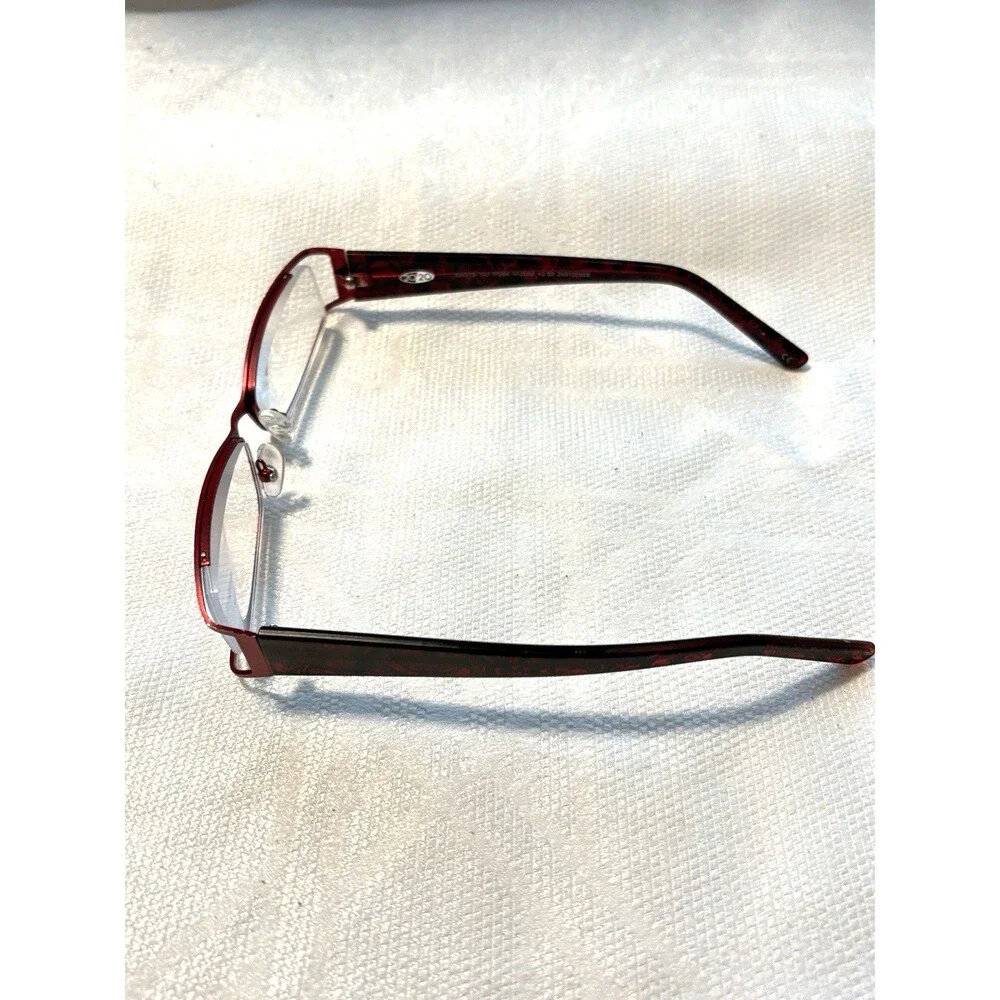 20/20 Leelah LO0113 Red Frames Only W 52 mm  Bridge Width 16 mm  Temp 135 mm
